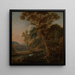 Landschaft des Abends im Süden - Joris van der Haagen — gerahmtes Bild an der Wand
