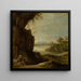 Landschaft im Süden mit Sankt Antonius dem Einsiedler - David Teniers der Jüngere — gerahmtes Bild an der Wand