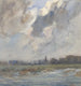 Flusslandschaft mit Kirchturm bei Gewitterwetter - Frans Smissaert — Ansicht des Kunstwerks
