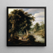 Flusslandschaft mit Eichenwald - Alexander Keirincx — gerahmtes Bild an der Wand