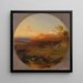 Griechenland Landschaft Gemälde auf der Insel Egina - Carl Rottmann — gerahmtes Bild an der Wand
