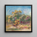 Landschaft mit Bäumen - Pierre-Auguste Renoir — gerahmtes Bild an der Wand