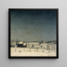 Landschaft mit Schneefall in Flandern - Valerius De Saedeleer — gerahmtes Bild an der Wand