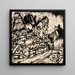 Landschaft Tessin II - Albert Müller — gerahmtes Bild an der Wand