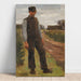 Reproduktion des Gemäldes Bauern auf einem Weg stehend - Max Liebermann Gemälde