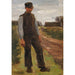 Reproduktion des Gemäldes Bauern auf einem Weg stehend - Max Liebermann Gemälde