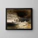 Leuchtturm an der norwegischen Küste - Peder Balke — gerahmtes Bild an der Wand