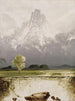 Stetind mit Birke - Peder Balke — Ansicht des Kunstwerks