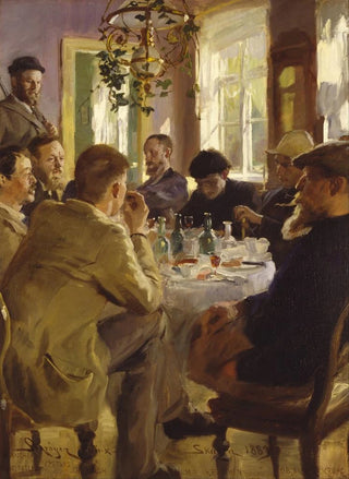 Peder Severin Kryer - Artists luncheon at Brndums Hotel.webp