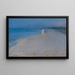 Sommerabend am südlichen Strand von Skagen, Studie von Anna Ancher und Marie Kryer - Peder Severin Krøyer — gerahmtes Bild an der Wand