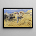 Battage in den Abruzzen, Civita d'Antino - Peder Severin Krøyer — gerahmtes Bild an der Wand