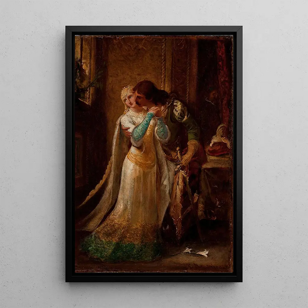 Faust und Gretchen - Pedro Américo — gerahmtes Bild an der Wand