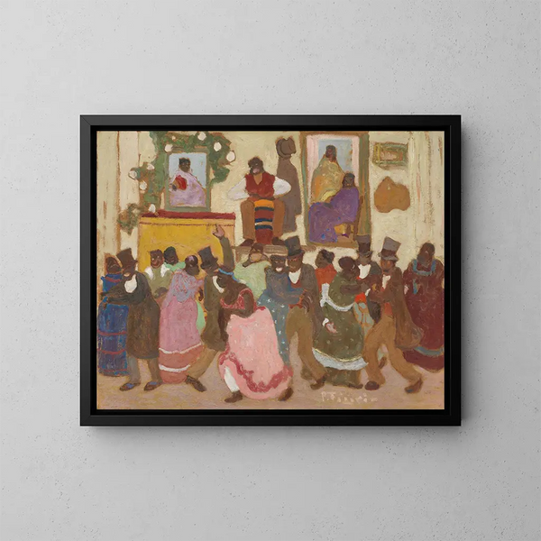 Personen tanzend - Pedro Figari — gerahmtes Bild an der Wand