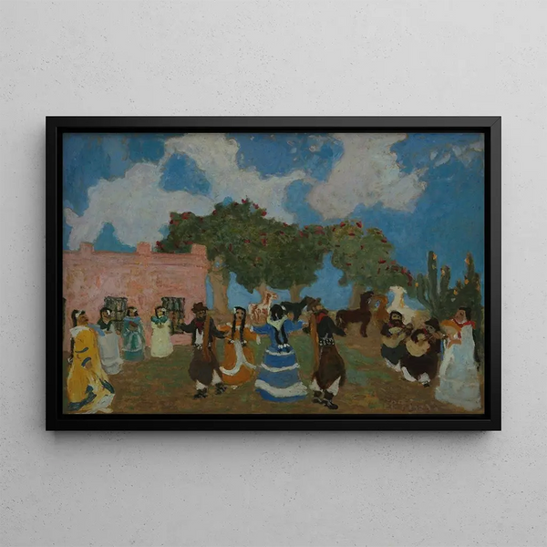 Pericón - Pedro Figari — gerahmtes Bild an der Wand