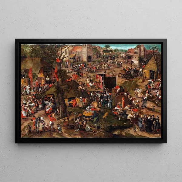 Peeter Baltens - A Flemish Kermis with a Performance of the Farce Een cluyte van Plaeyerwater.webp