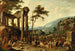 Ein italienisch anmutende Landschaft mit Marktszene - Peeter van Bredael — Ansicht des Kunstwerks