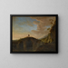Pont de pierre - Peeter van Bredael — gerahmtes Bild an der Wand