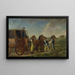 Der König Adolph Friedrich 1710-1771 in Loka Brunn im Jahr 1762 - Pehr Hilleström — gerahmtes Bild an der Wand