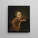 Selbstporträt - Pehr Hilleström — gerahmtes Bild an der Wand