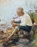 Junge am Ufer - Pekka Halonen — Ansicht des Kunstwerks