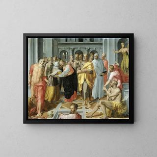 Pellegrino Tibaldi - Visitation Meeting of Mary and Elizabeth in the Presence of Saints Joseph and Jerome.webp