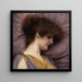 Gedanken in der Ferne - John William Godward — gerahmtes Bild an der Wand