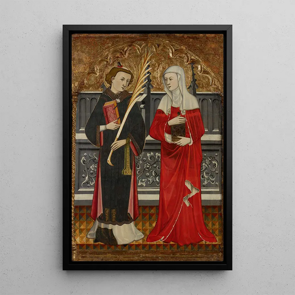 Saint Étienne und Sainte Marie-Madeleine - Pere Vall — gerahmtes Bild an der Wand