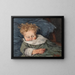 Kind im Kinderbett - Pericles Pantazis — gerahmtes Bild an der Wand