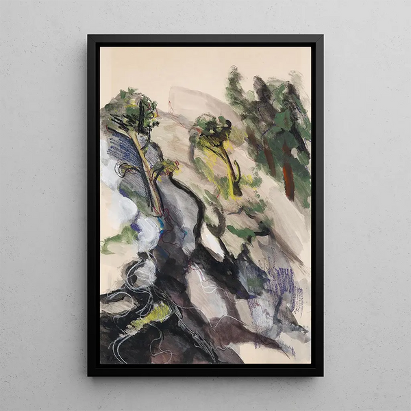 Olivenbäume - Petar Dobrovic — gerahmtes Bild an der Wand