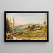 Landschaft - Peter Adolf Hall — gerahmtes Bild an der Wand
