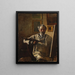L'autoportrait de l'artiste - Peter Alfred Schou — gerahmtes Bild an der Wand