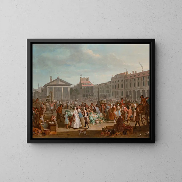 Markt auf dem Gemüsemarkt von Covent Garden - Peter Angelis — gerahmtes Bild an der Wand