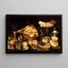 Stillleben mit einer Mahlzeit - Peter Binoit — gerahmtes Bild an der Wand