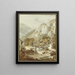 "Sortie villageoise dans le Jura bâlois" - Peter Birmann — gerahmtes Bild an der Wand
