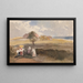 Skizze einer Landschaft mit Figuren im Vordergrund - Peter DeWint — gerahmtes Bild an der Wand