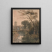 Le Vieux Pont - Peter De Wint — gerahmtes Bild an der Wand