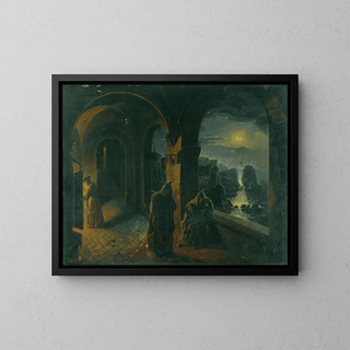 Peter Fendi - Cloister In The Moonlight.webp