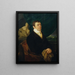 Portrait eines Arztes - Peter Fendi — gerahmtes Bild an der Wand