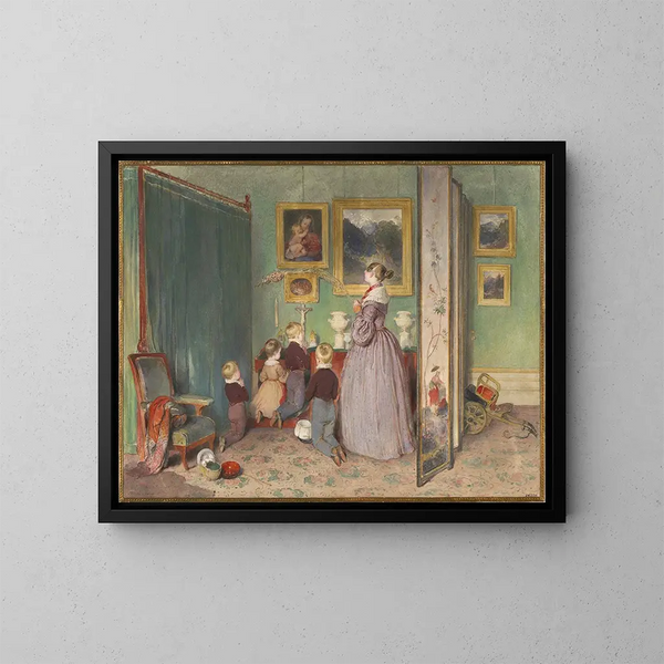 Die Abendgebet - Peter Fendi — gerahmtes Bild an der Wand