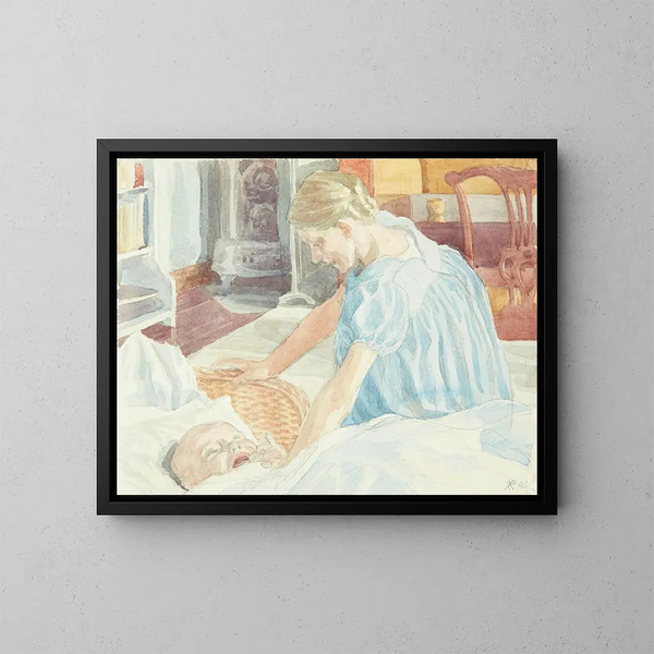 Schwesterwache - Peter Hansen — gerahmtes Bild an der Wand