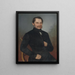 Portrait de M. Dluhovits - Peter Michal Bohúň — gerahmtes Bild an der Wand