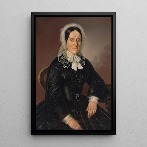 Portrait von Frau Kornlia Schulzov - Peter Michal Bohúň — gerahmtes Bild an der Wand