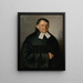 Portrait de Samuel Renss - Peter Michal Bohúň — gerahmtes Bild an der Wand