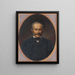 Portrait eines Edelmanns - Peter Michal Bohúň — gerahmtes Bild an der Wand
