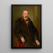 Portrait eines Mannes im Pelzmantel - Peter Michal Bohúň — gerahmtes Bild an der Wand