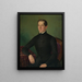 Portrait eines Mannes (Kasuskonflikt) - Peter Michal Bohúň — gerahmtes Bild an der Wand