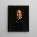 Selbstporträt - Peter Nicolai Arbo — gerahmtes Bild an der Wand