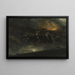 Die wilde Jagd Odins - Peter Nicolai Arbo — gerahmtes Bild an der Wand