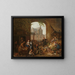 Zwei Betrunkene auf dem Markt in der Nähe der Westerkerk in Amsterdam - Peter Paul Joseph Noël — gerahmtes Bild an der Wand