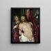 Hier ist ein Mann - Peter Paul Rubens — gerahmtes Bild an der Wand